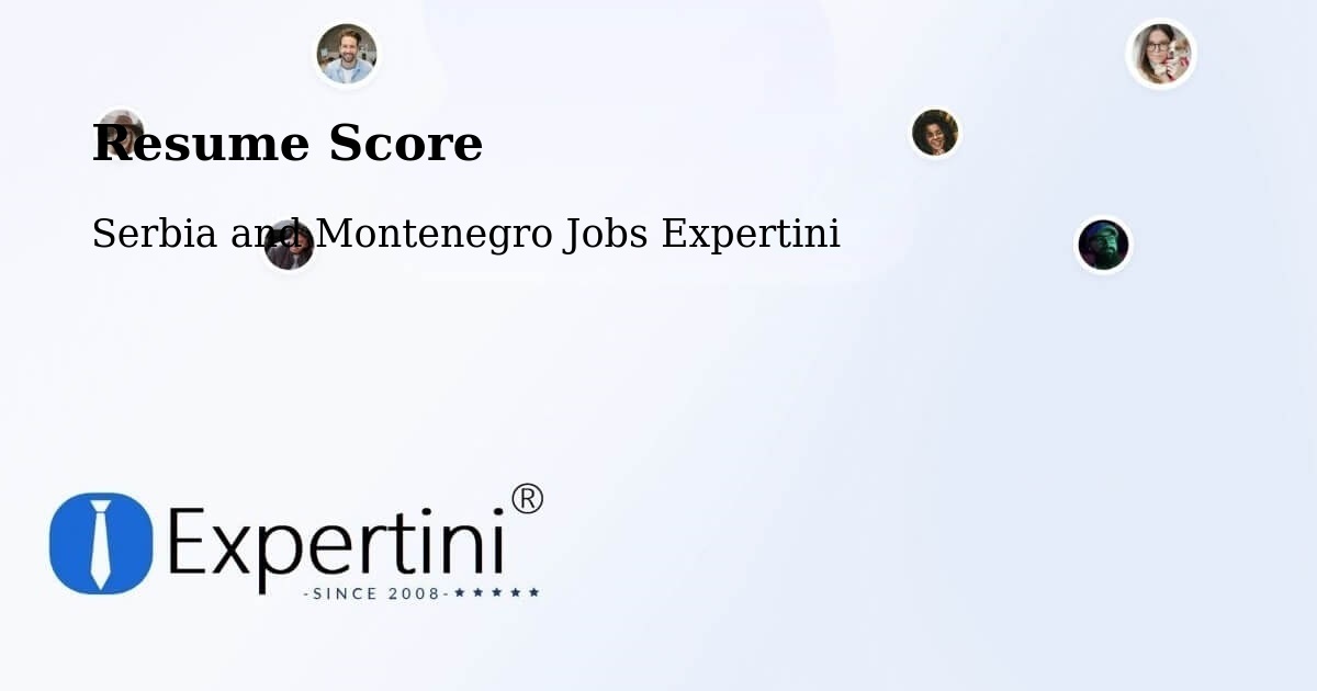Resume Score & Job Description Match Tool – Chase - Serbia and Montenegro Jobs Expertini